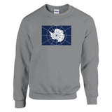 Sweat-shirt antarctique officiel coton mélangé brodé