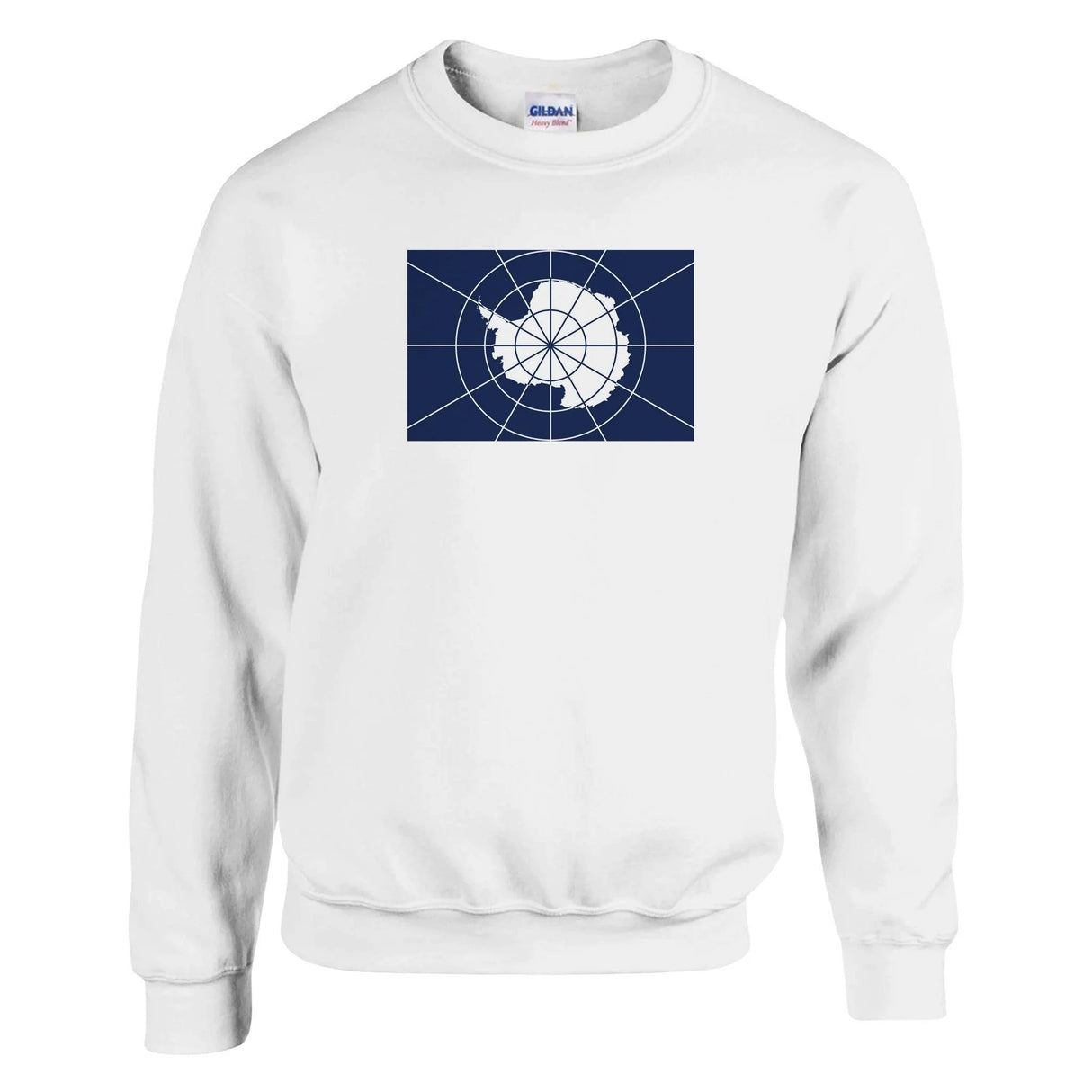 Sweat-shirt antarctique officiel coton mélangé brodé