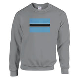 Sweat-shirt botswana coton mélangé imprimé broderie douce