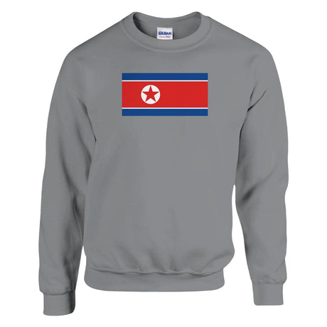 Sweat-shirt corée du nord coton mélangé broderie douce