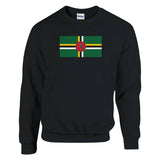 Sweat-shirt dominique drapeau coton mélangé brodé doux