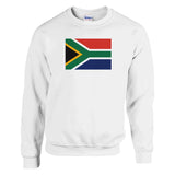 Sweat-shirt drapeau afrique du sud coton mélangé doux