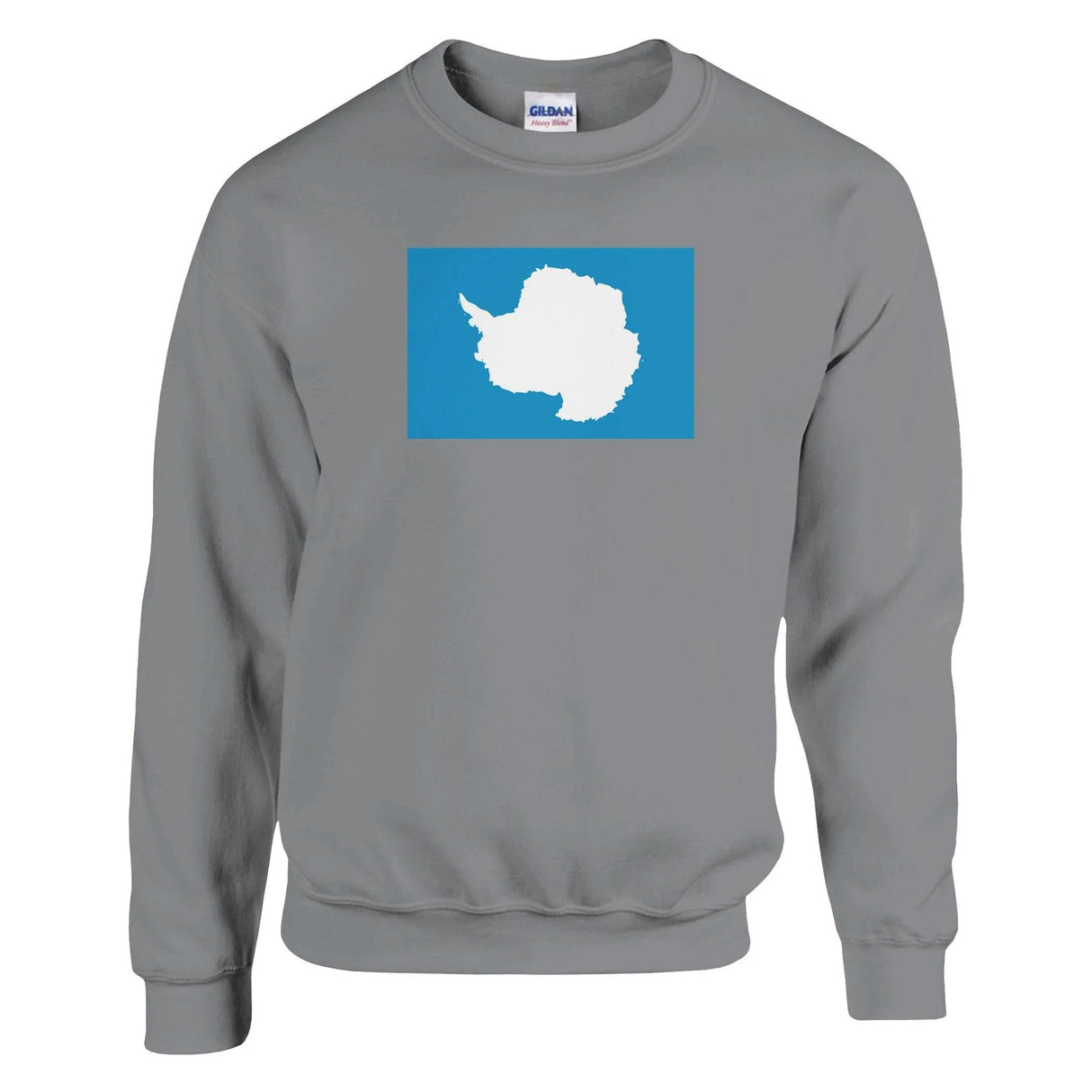 Sweat-shirt drapeau antarctique coton mélangé imprimé doux