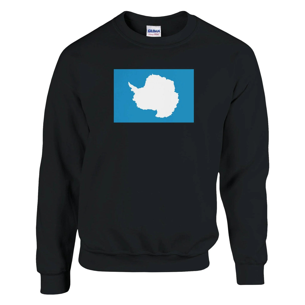 Sweat-shirt drapeau antarctique coton mélangé imprimé doux