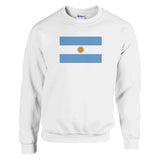 Sweat-shirt drapeau argentine coton mélangé broderie douce