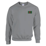 Sweat-shirt drapeau bangladesh broderie couleur mélange doux