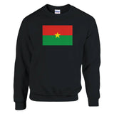Sweat-shirt drapeau burkina faso coton mélangé imprimé