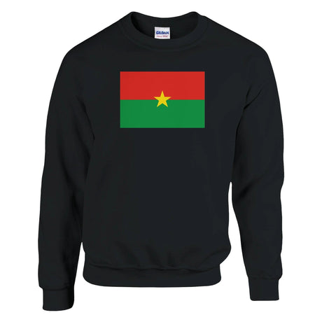 Sweat-shirt drapeau burkina faso coton mélangé imprimé