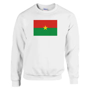 Sweat-shirt drapeau burkina faso coton mélangé imprimé
