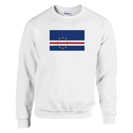 Sweat-shirt drapeau cap-vert coton mélangé brodé doux