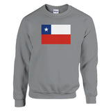 Sweat-shirt drapeau chili coton mélangé brodé confortable