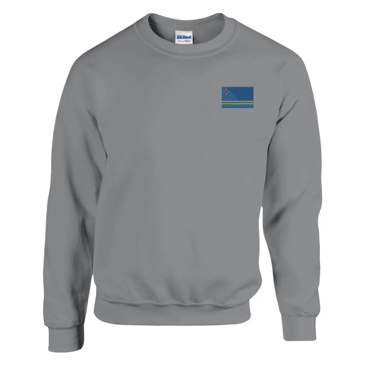 Sweat-shirt Drapeau d'Aruba en broderie - Pixelforma 