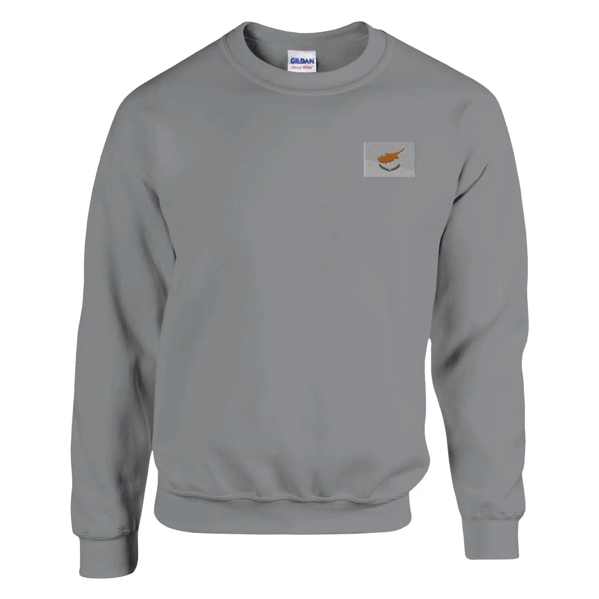 Sweat-shirt drapeau de chypre en broderie - pixelformaflag