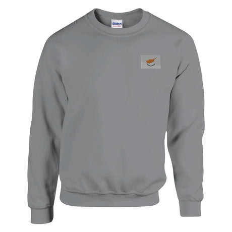 Sweat-shirt drapeau de chypre en broderie - pixelformaflag