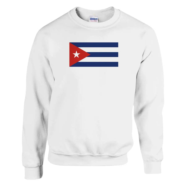 Sweat-shirt Drapeau de Cuba - Pixelforma 