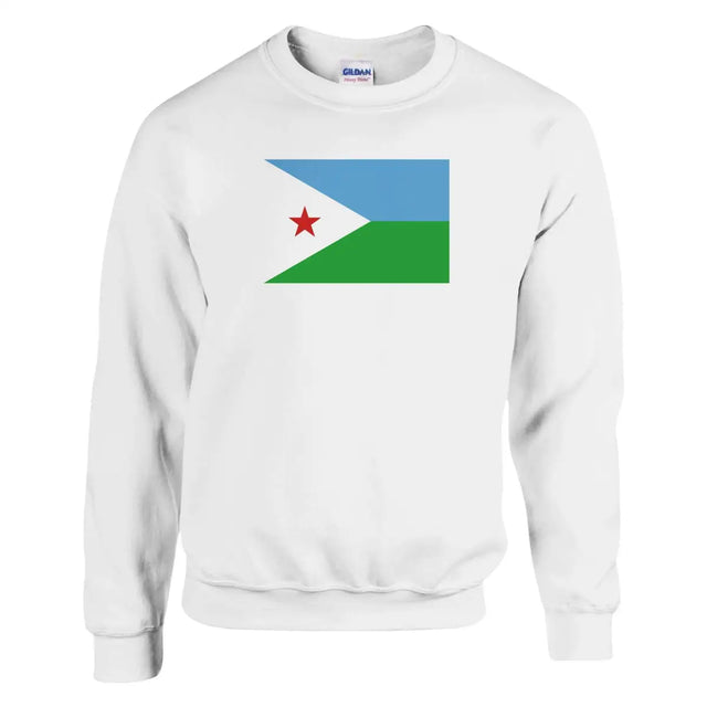 Sweat-shirt Drapeau de Djibouti - Pixelforma 