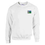 Sweat-shirt drapeau de djibouti en broderie - pixelformaflag