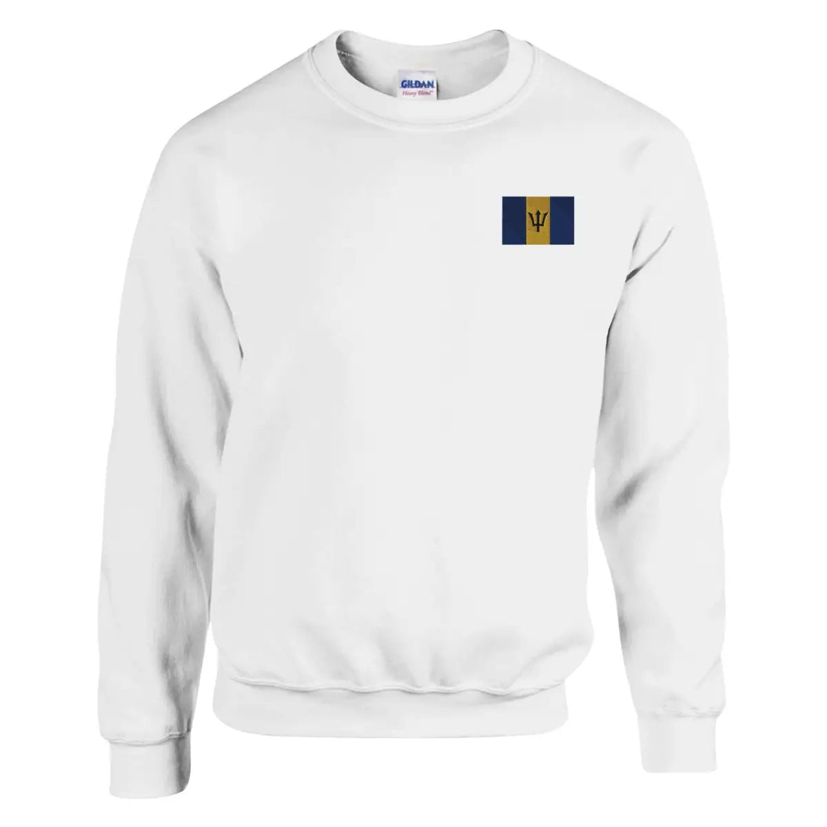 Sweat-shirt Drapeau de la Barbade en broderie - Pixelforma 