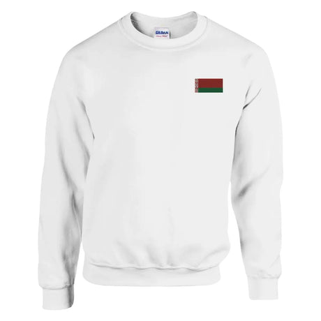 Sweat-shirt drapeau de la biélorussie en broderie - pixelforma