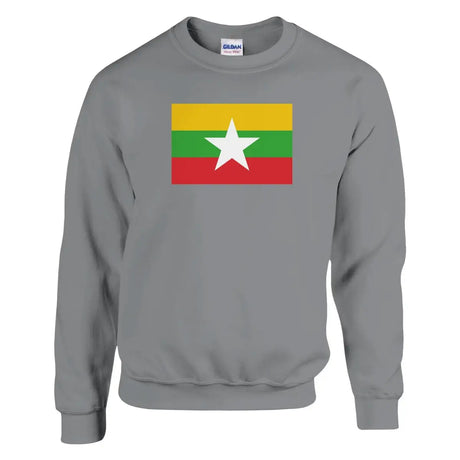 Sweat-shirt Drapeau de la Birmanie - Pixelforma 