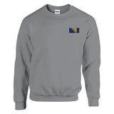 Sweat-shirt drapeau de la bosnie-herzégovine en broderie - pixelformaflag