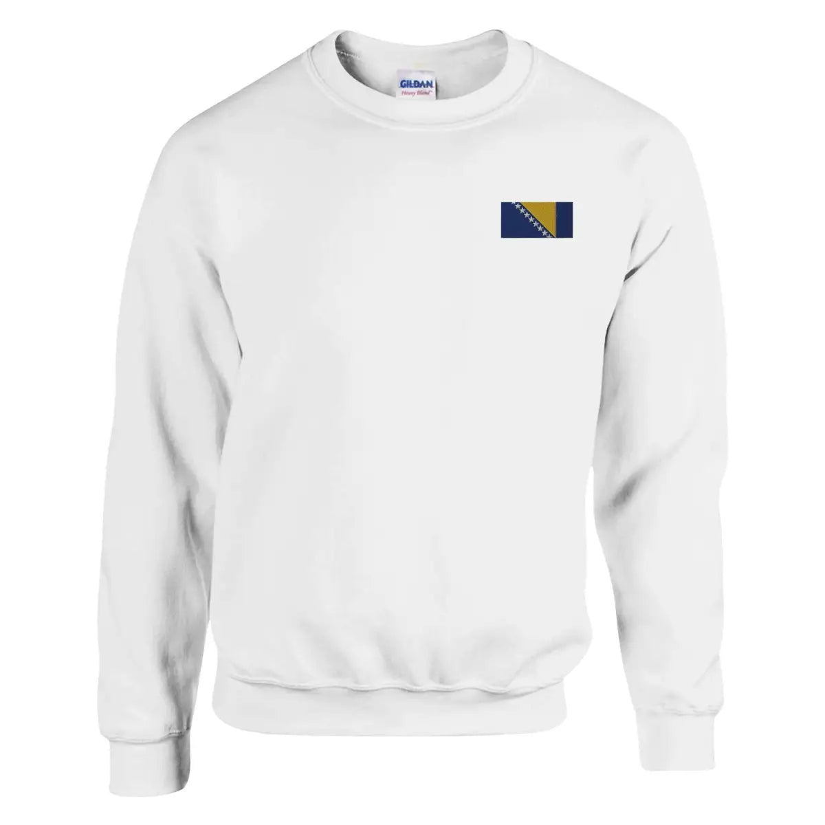 Sweat-shirt Drapeau de la Bosnie-Herzégovine en broderie - Pixelforma 