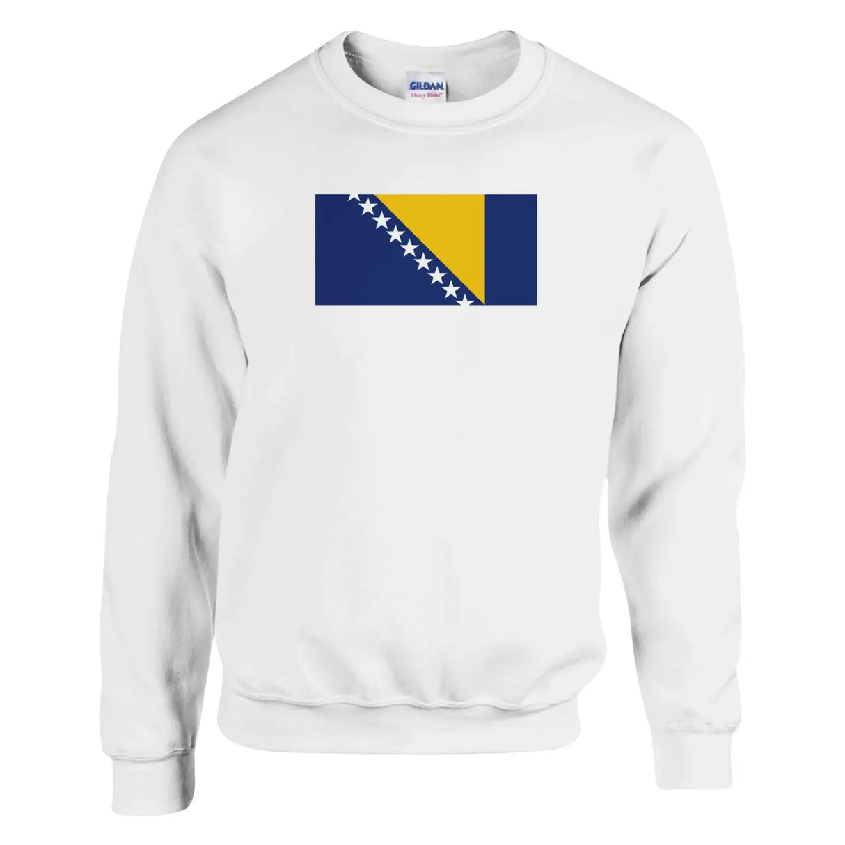 Sweat-shirt drapeau de la bosnie-herzégovine - pixelformaflag