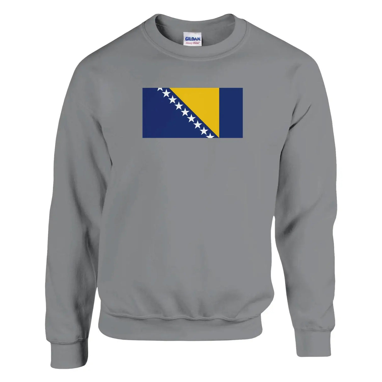 Sweat-shirt drapeau de la bosnie-herzégovine - pixelformaflag