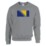 Sweat-shirt drapeau de la bosnie-herzégovine - pixelformaflag