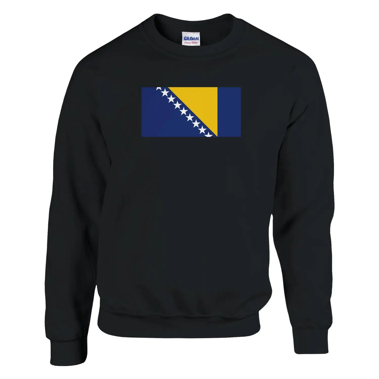 Sweat-shirt drapeau de la bosnie-herzégovine - pixelformaflag