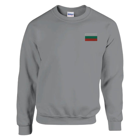 Sweat-shirt drapeau de la bulgarie en broderie - pixelformaflag