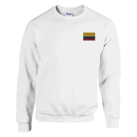 Sweat-shirt drapeau de la colombie en broderie - pixelformaflag
