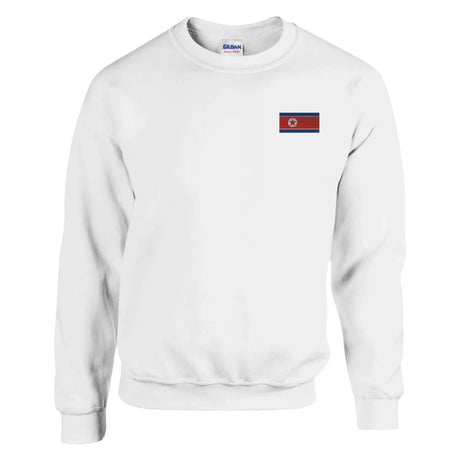 Sweat-shirt drapeau de la corée du nord en broderie - pixelforma