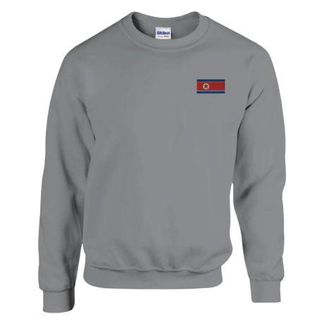 Sweat-shirt drapeau de la corée du nord en broderie - pixelforma
