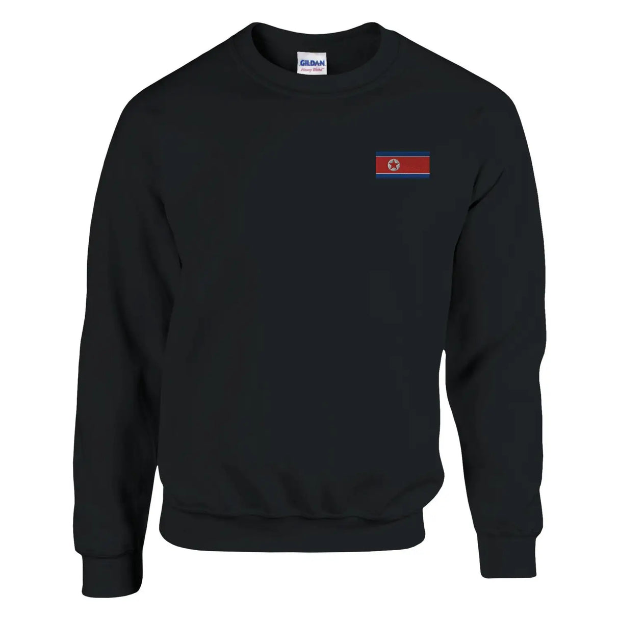 Sweat-shirt drapeau de la corée du nord en broderie - pixelforma