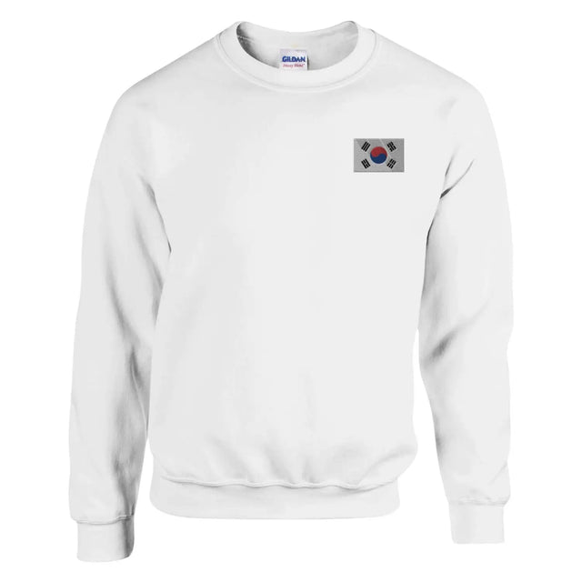 Sweat-shirt drapeau de la corée du sud en broderie - pixelformaflag