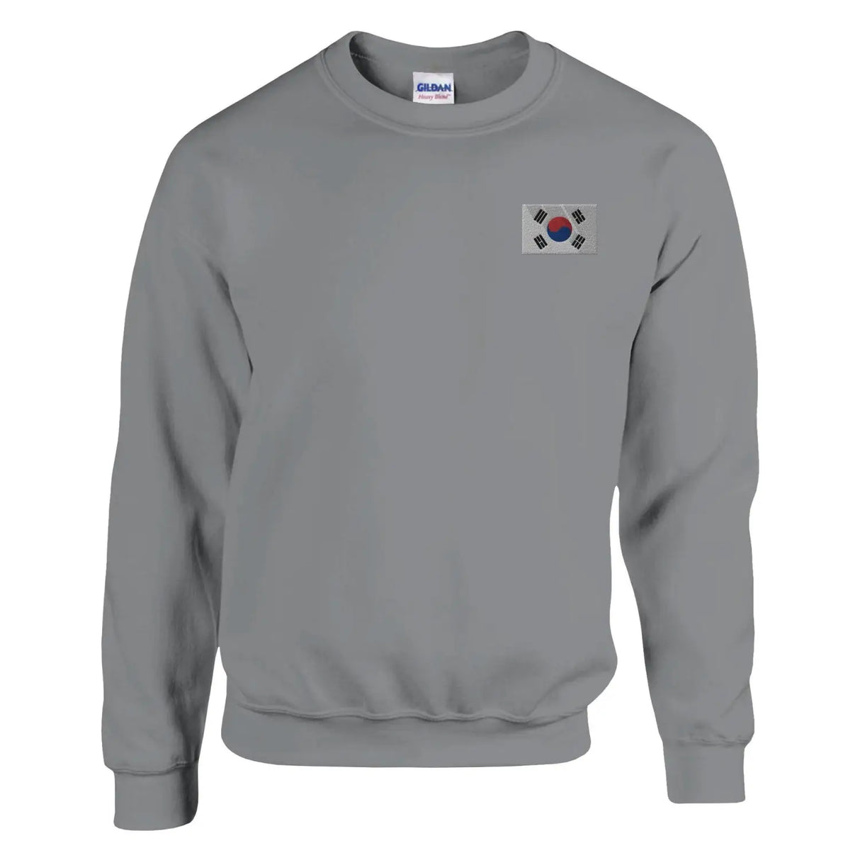 Sweat-shirt drapeau de la corée du sud en broderie - pixelformaflag