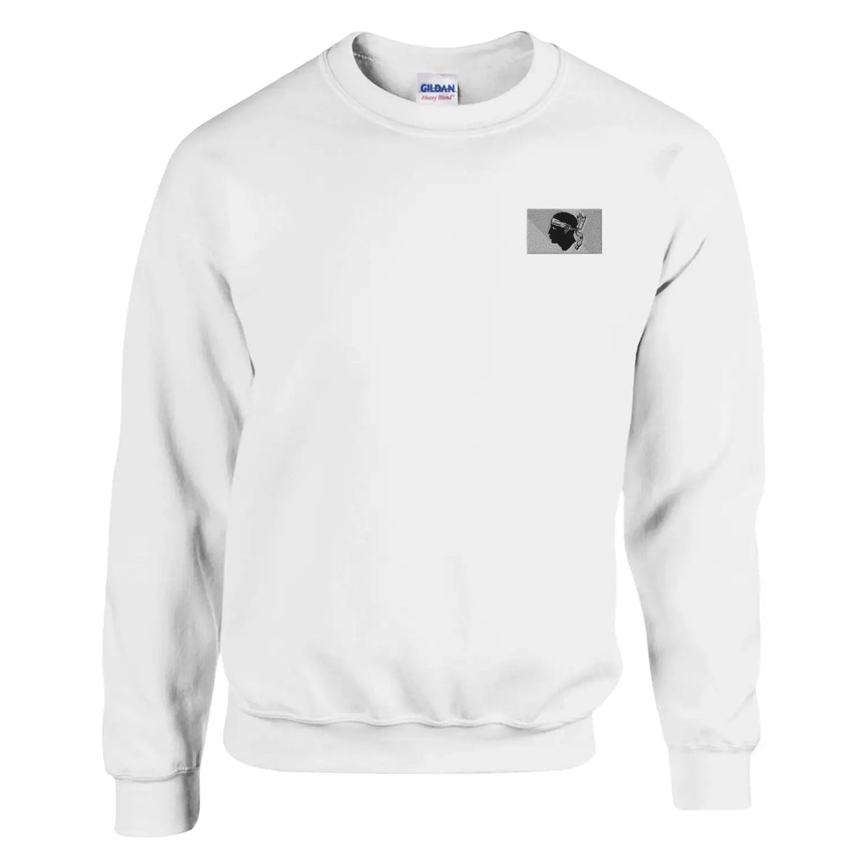 Sweat-shirt drapeau de la corse en broderie - pixelformaflag
