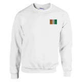 Sweat-shirt Drapeau de la Côte d'Ivoire en broderie - Pixelforma 