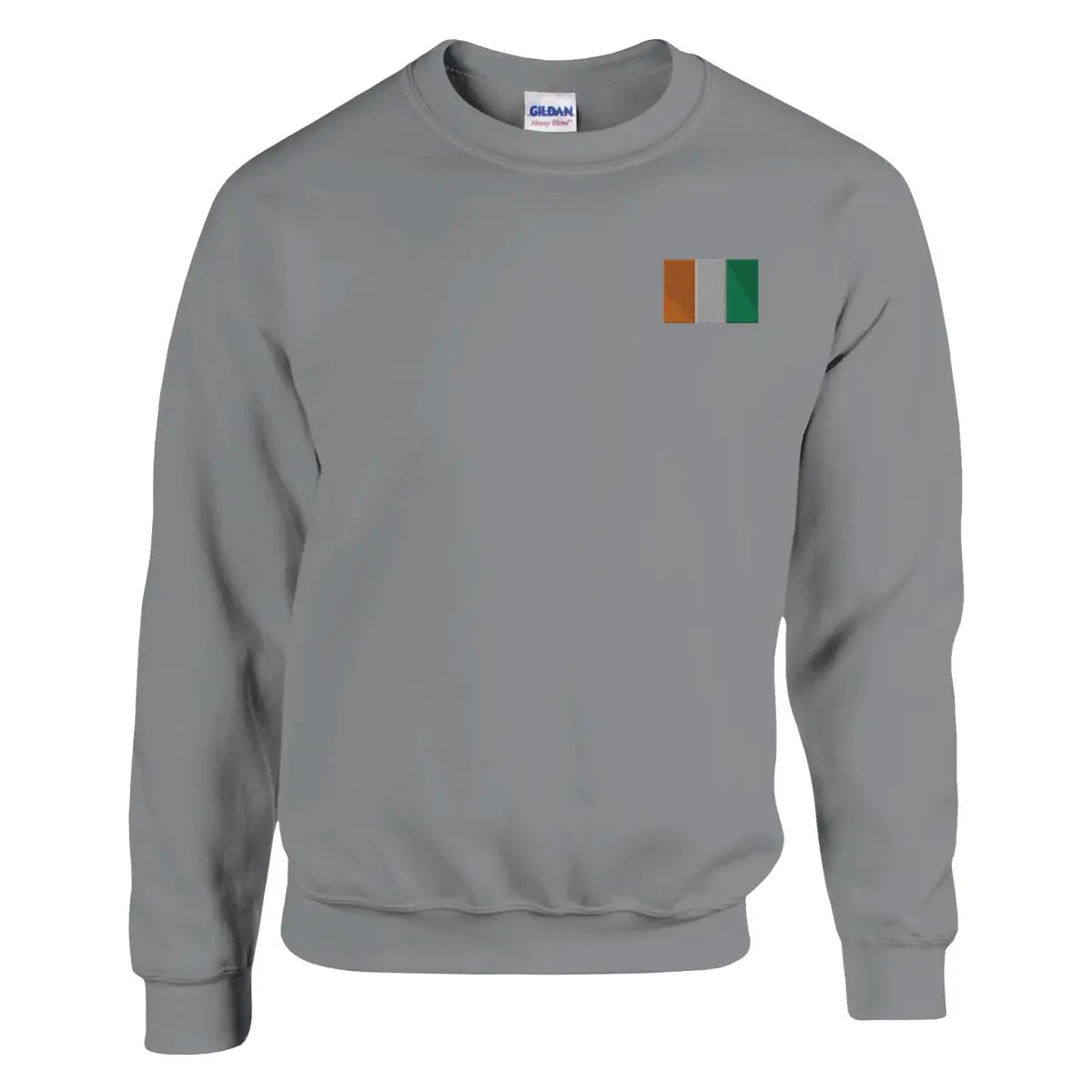 Sweat-shirt Drapeau de la Côte d'Ivoire en broderie - Pixelforma 