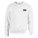 Sweat-shirt Drapeau de la Croatie en broderie - Pixelforma 