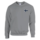 Sweat-shirt Drapeau de la Finlande en broderie - Pixelforma 