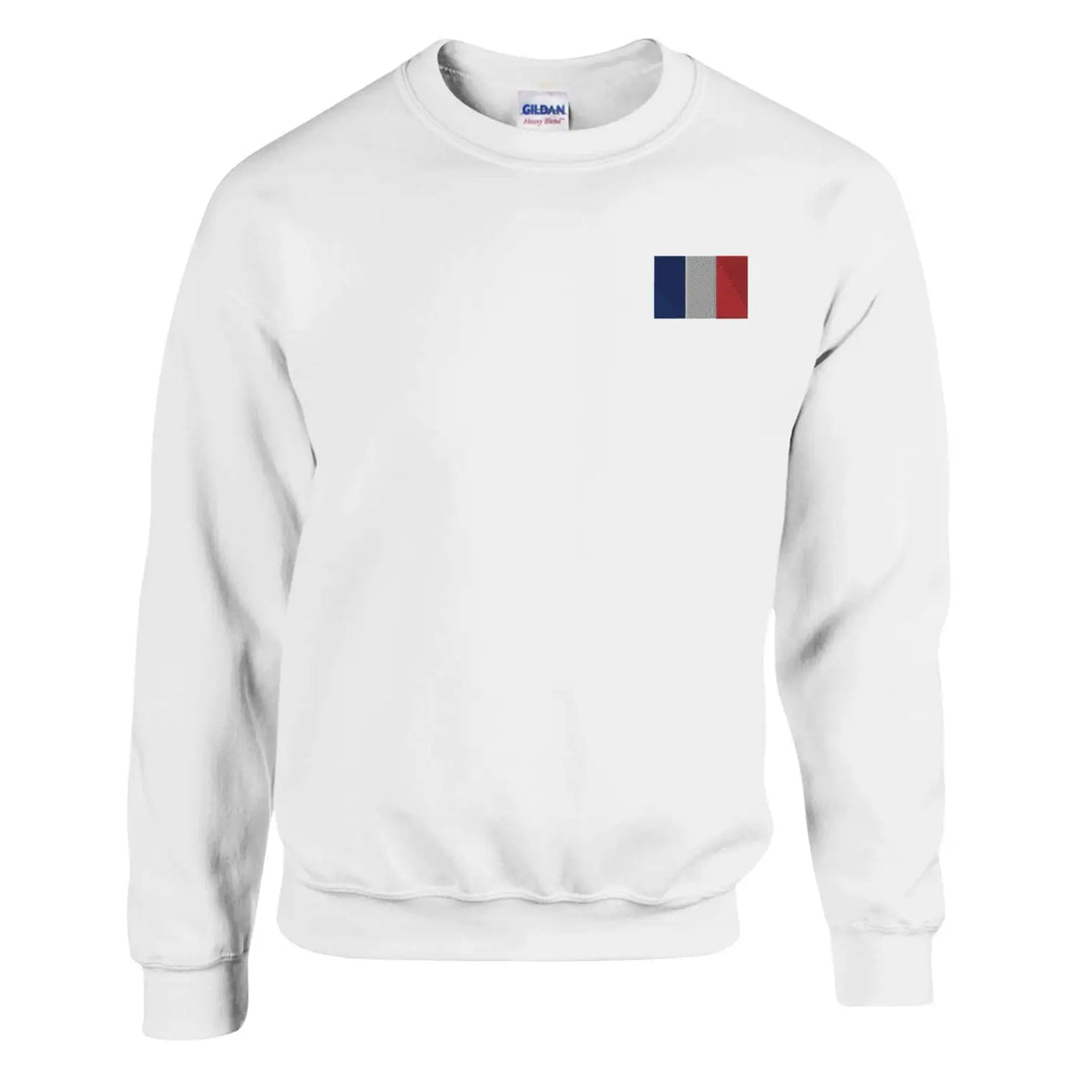 Sweat-shirt drapeau de la france en broderie - pixelformaflag