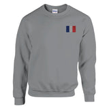 Sweat-shirt drapeau de la france en broderie - pixelformaflag