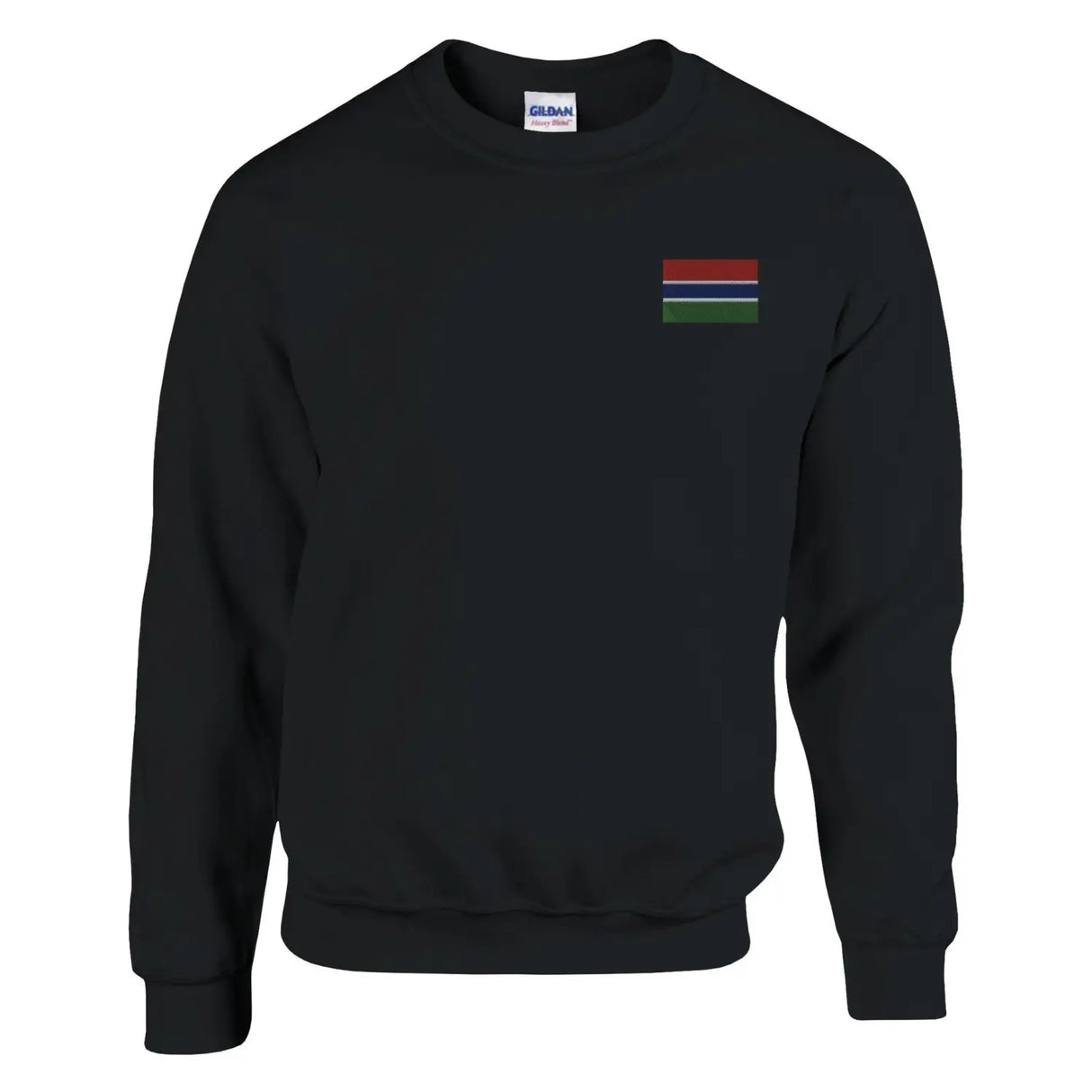 Sweat-shirt drapeau de la gambie en broderie - pixelformaflag