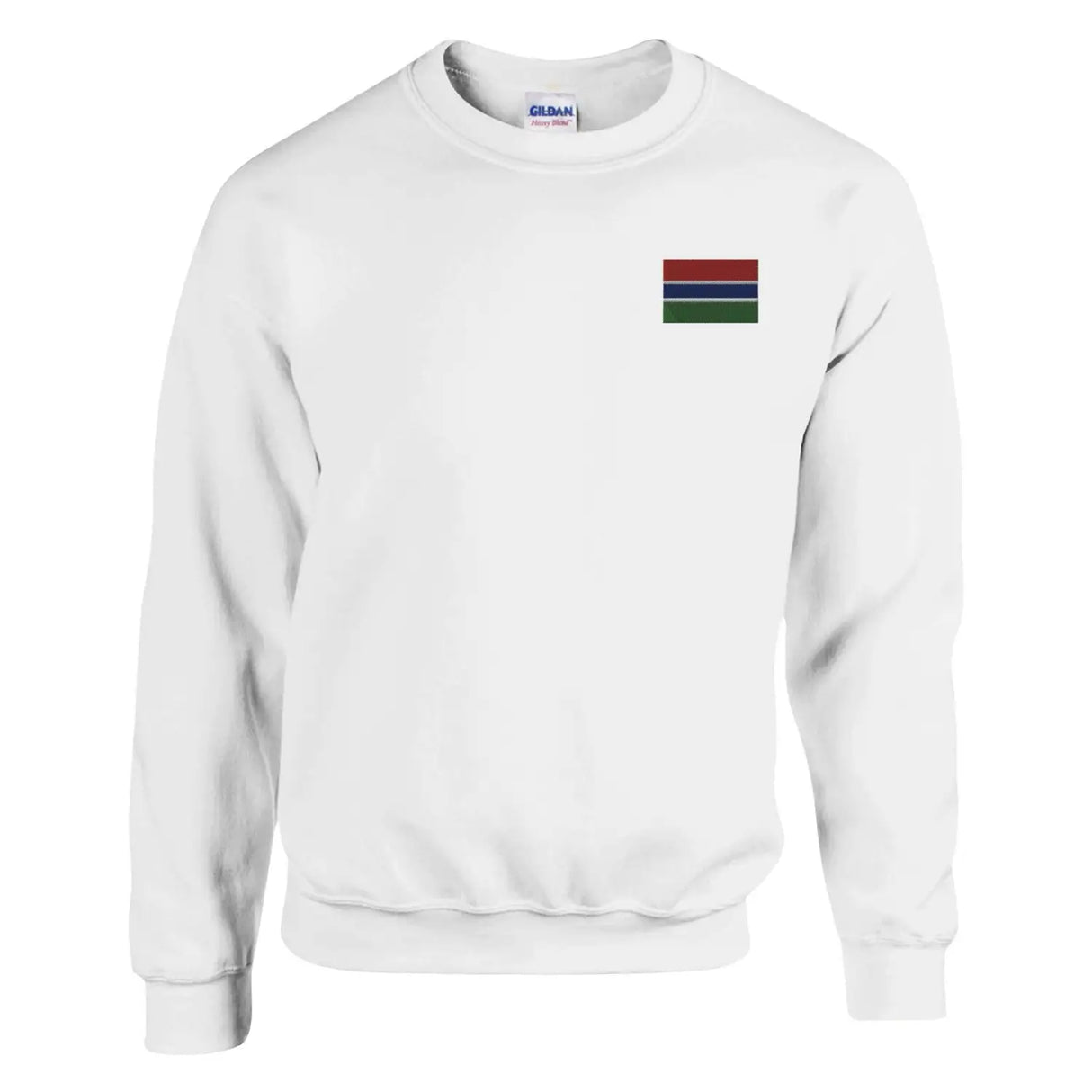 Sweat-shirt drapeau de la gambie en broderie - pixelformaflag