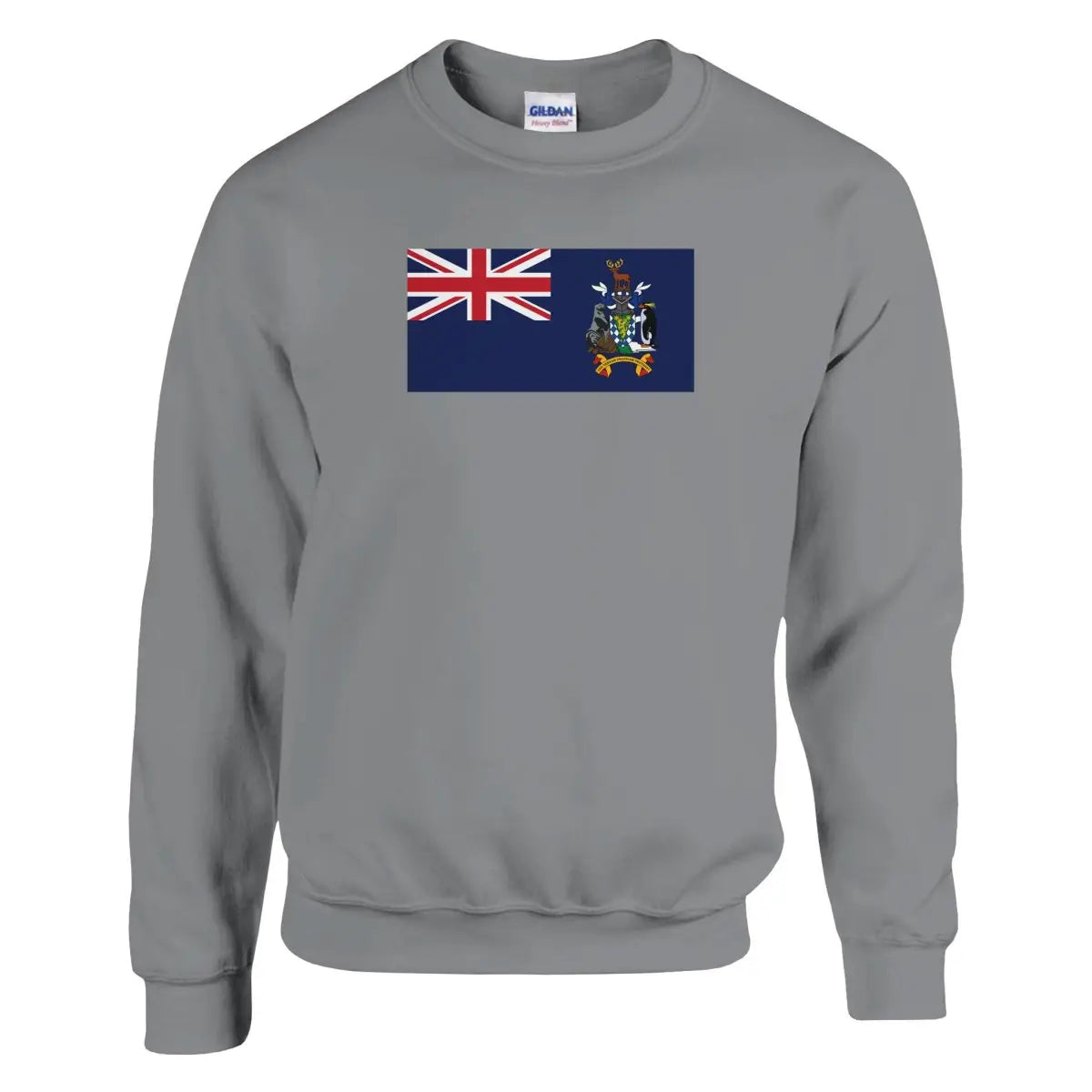 Sweat-shirt Drapeau de la Géorgie du Sud-et-les Îles Sandwich du Sud - Pixelforma 