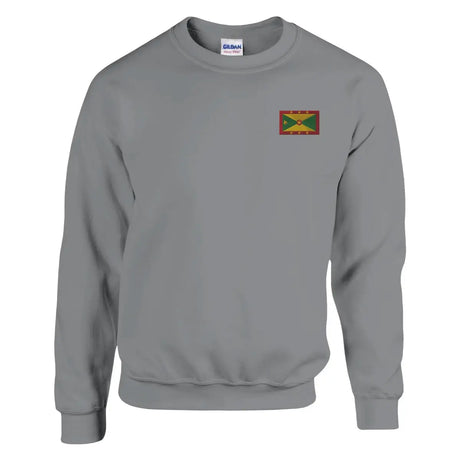 Sweat-shirt Drapeau de la Grenade en broderie - Pixelforma 