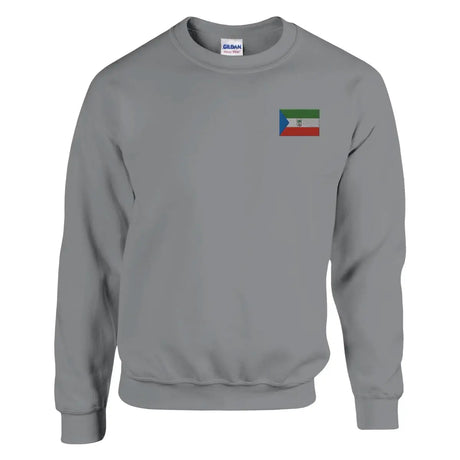 Sweat-shirt Drapeau de la Guinée équatoriale en broderie - Pixelforma 