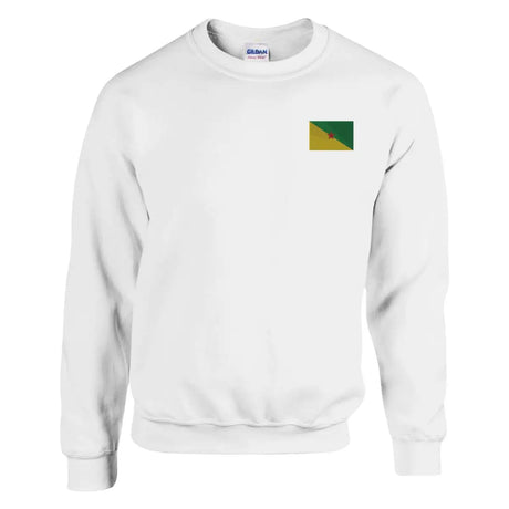 Sweat-shirt Drapeau de la Guyane en broderie - Pixelforma 